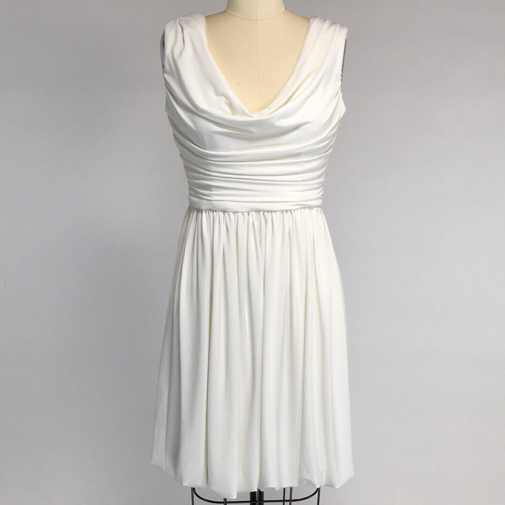 Maggy London White Sleeveless Dress